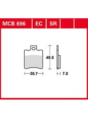 STABDŽIŲ TRINKELĖS TRW MCB696SR